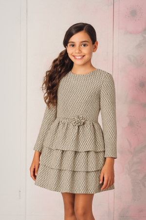 VESTIDO DE CEREMONIA NIÑA  BROCADO 